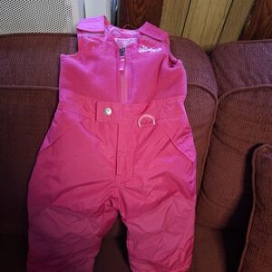 Weatherproof Kids' Pink Snow Bib